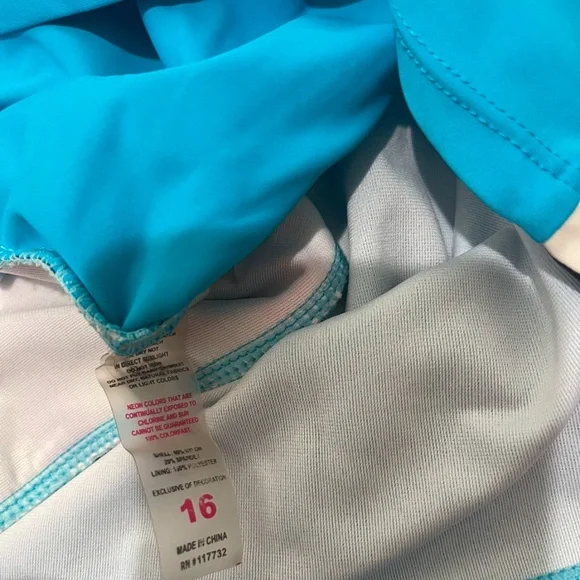 Blue and Pink Swim Top - Picture 3 of 3